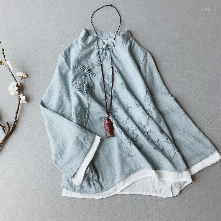 Ethnic Clothing 2023 Woman Chinese Style Shirts Top Folk Cheongsam Qipao Tops Flower Print Vintage Blouse
Ethnic Clothing 2023 Woman Chinese Style Shirts Top Folk Cheongsam Qipao Tops Flower Print Vintage Blouse