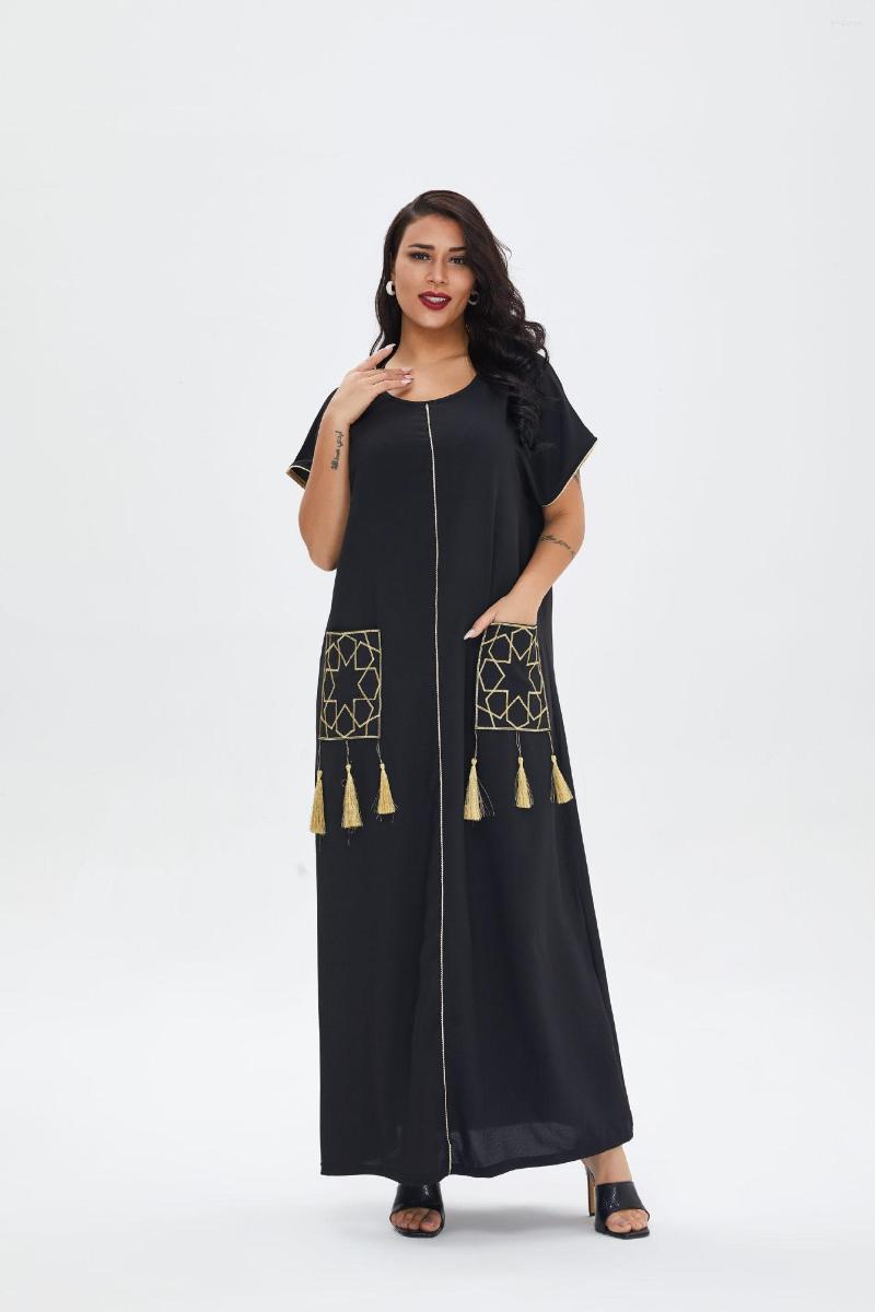 Casual Dresses Aligaia Short Sleeve Ramadan Eid Dress For Women 2023 Summer Dubai Muslim Hijab Turkey Islam Clothing Robe Longue, Black
Casual Dresses Aligaia Short Sleeve Ramadan Eid Dress For Women 2023 Summer Dubai Muslim Hijab Turkey Islam Clothing Robe Longue, Black
