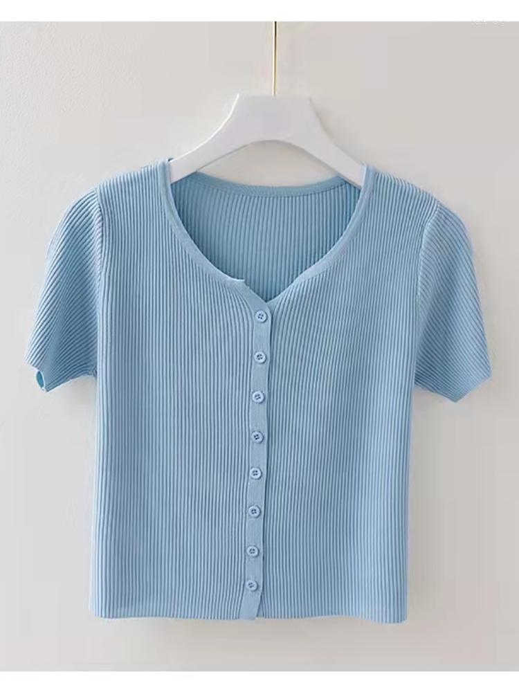 Women's T Shirts Solid Thin Knitted Shirt Women Short Sleeve Tee 2023 Summer Tops T-Shirts Korean Fashion Womens Clothing Camisetas Mujer, Black
Women's T Shirts Solid Thin Knitted Shirt Women Short Sleeve Tee 2023 Summer Tops T-Shirts Korean Fashion Womens Clothing Camisetas Mujer, Black