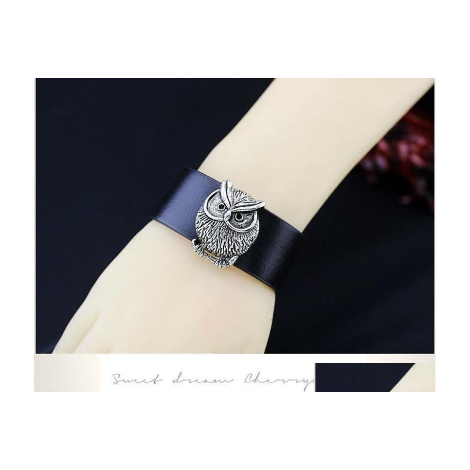Charm Bracelets Bracelet Vintage Punk Oil Owl Wholesale Jewerly Opening Bangles Drop Delivery Jewelry Dhxqw
Charm Bracelets Bracelet Vintage Punk Oil Owl Wholesale Jewerly Opening Bangles Drop Delivery Jewelry Dhxqw