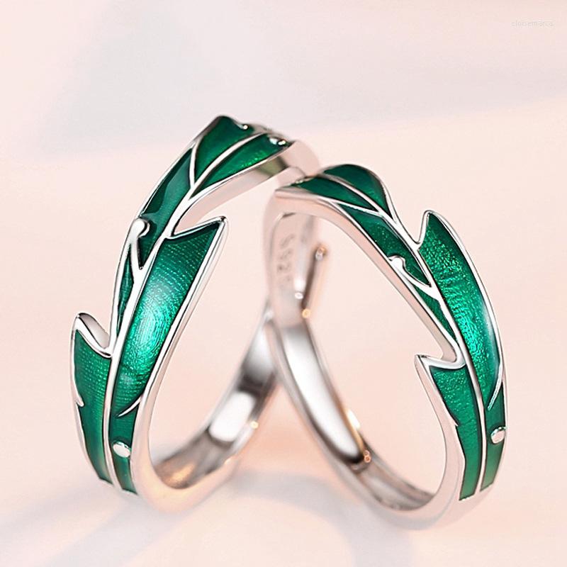 Cluster Rings Pure 925 Sterling Silver Ring Simple Leaf Adjustable Couple For Lovers Women Men Engagement Wedding Jewelry Accessories
Cluster Rings Pure 925 Sterling Silver Ring Simple Leaf Adjustable Couple For Lovers Women Men Engagement Wedding Jewelry Accessories