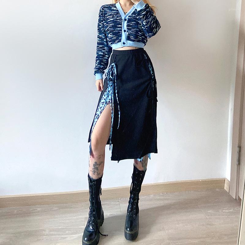 Skirts 2023 Sexy Bodycon Print Patchwork Split Knee Length A-Line Skirt Drawstring Party Club Outfit Punk Streetwear Gothic, Black
Skirts 2023 Sexy Bodycon Print Patchwork Split Knee Length A-Line Skirt Drawstring Party Club Outfit Punk Streetwear Gothic, Black
