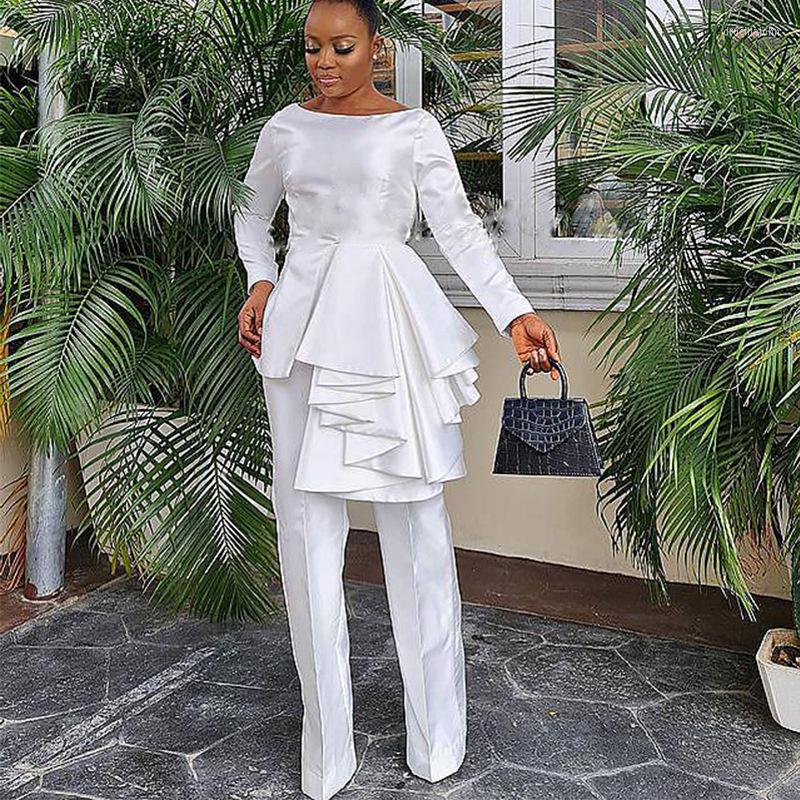 Women' Two Piece Pants Suit Solid White Black Elegant Office Lady OL Outfits Autumn Winter Long Sleeve Top And Set Tracksuit
Women' Two Piece Pants Suit Solid White Black Elegant Office Lady OL Outfits Autumn Winter Long Sleeve Top And Set Tracksuit