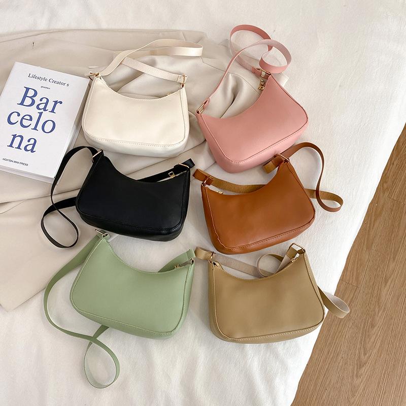 Evening Bags Fashion Women's Handbags Retro Solid Color PU Leather Shoulder Underarm Bag Casual Mini Women Hobos, Brown 
Evening Bags Fashion Women's Handbags Retro Solid Color PU Leather Shoulder Underarm Bag Casual Mini Women Hobos, Brown