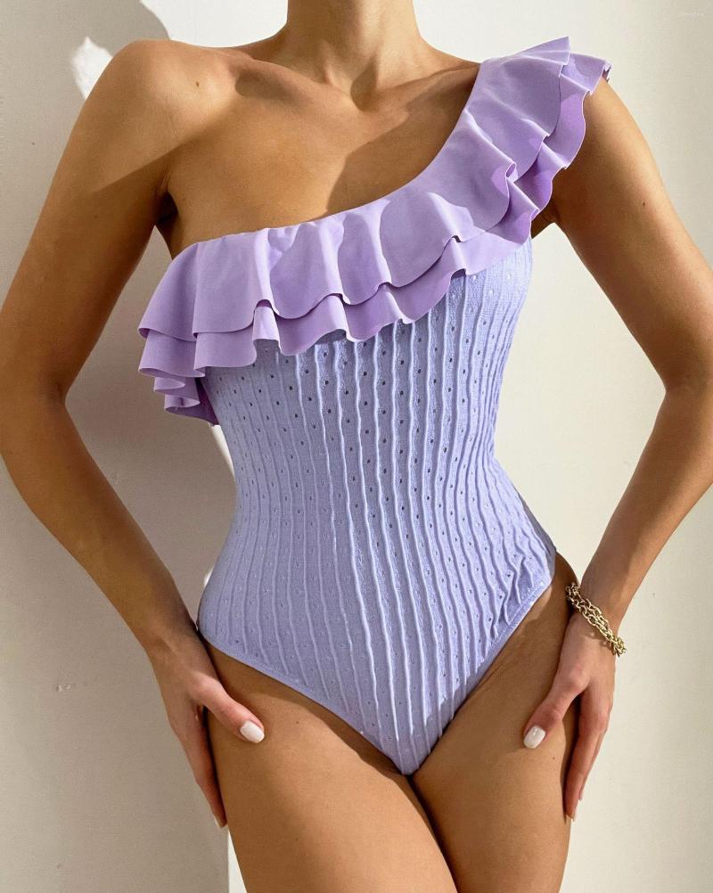 Women' Swimwear 2023 Ruffle One Piece Swimsuit For Women Sexy Single Shoulder Cut Out Bathing Suit Female Beachwear Monokini, Xh208z1
Women' Swimwear 2023 Ruffle One Piece Swimsuit For Women Sexy Single Shoulder Cut Out Bathing Suit Female Beachwear Monokini, Xh208z1