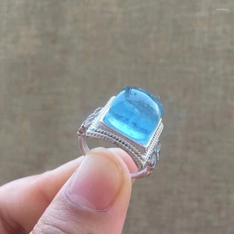 Cluster Rings Natural Aquamarine Gemstone Fine Jewelry Party For Women Lady 925 Sterling Silver Wedding Ring 11x11mm Drop
Cluster Rings Natural Aquamarine Gemstone Fine Jewelry Party For Women Lady 925 Sterling Silver Wedding Ring 11x11mm Drop