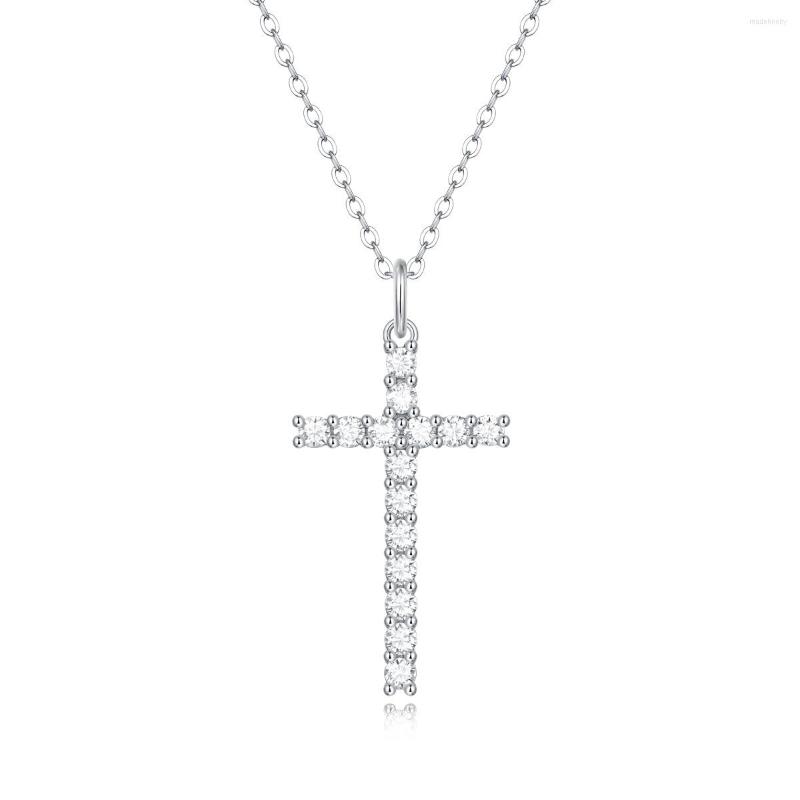Chains Passed Test Perfect Cut Moissanite Diamond Necklace 925 Sterling Silver Cross Pendant Men And Women Classic Jewelry Necklaces
Chains Passed Test Perfect Cut Moissanite Diamond Necklace 925 Sterling Silver Cross Pendant Men And Women Classic Jewelry Necklaces