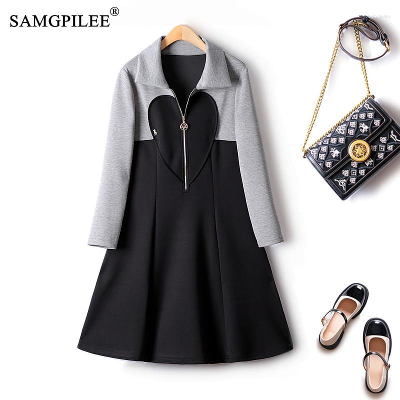 Casual Dresses Autumn Sweater Women 2023 Lotus Leaf Collar Contrast Air Cotton Slim Mid-length Korean Fashion Female Dress, Gray
Casual Dresses Autumn Sweater Women 2023 Lotus Leaf Collar Contrast Air Cotton Slim Mid-length Korean Fashion Female Dress, Gray