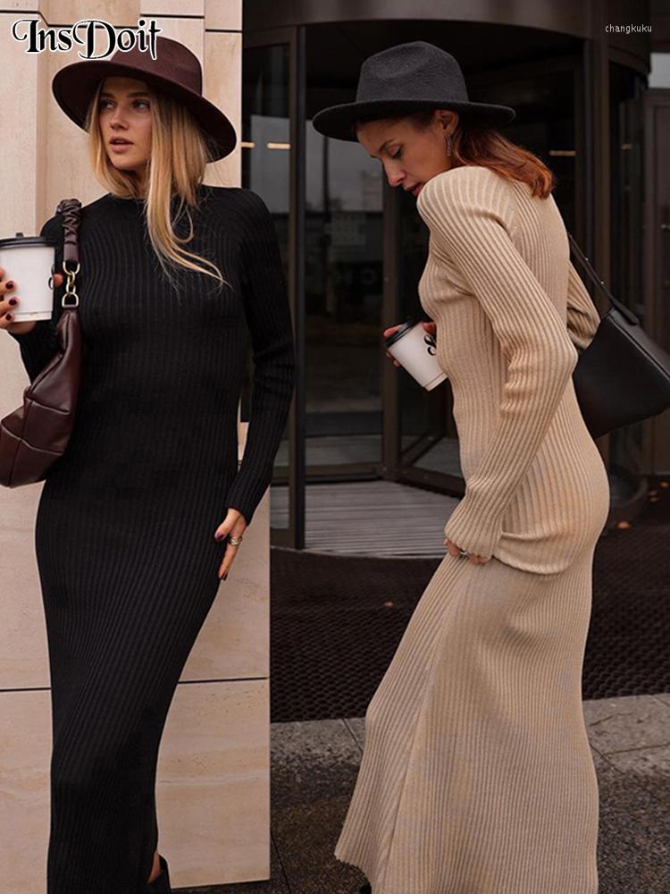 Casual Dresses InsDoit Gothic Knit Long Dress O Neck Women Techwear Sexy Vintage Fashion Bodycon Split Korean Party Streetwear, Black
Casual Dresses InsDoit Gothic Knit Long Dress O Neck Women Techwear Sexy Vintage Fashion Bodycon Split Korean Party Streetwear, Black