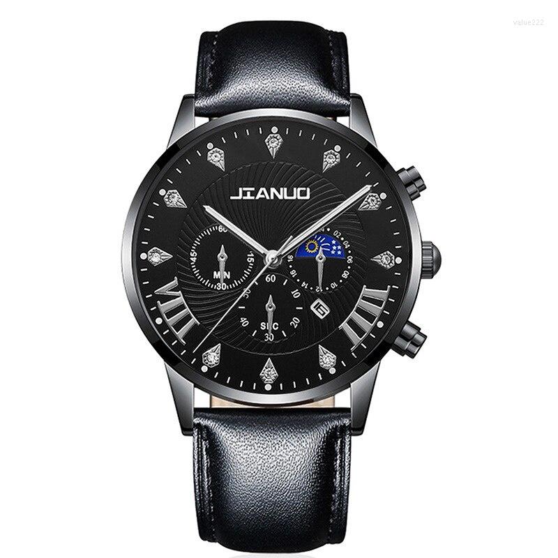 Wristwatches Luxury Men's Leather Watch Fashion Casual Calendar Men Sports Quartz Watches Bracelet Stainless Steel, Picture 5
Wristwatches Luxury Men's Leather Watch Fashion Casual Calendar Men Sports Quartz Watches Bracelet Stainless Steel, Picture 5