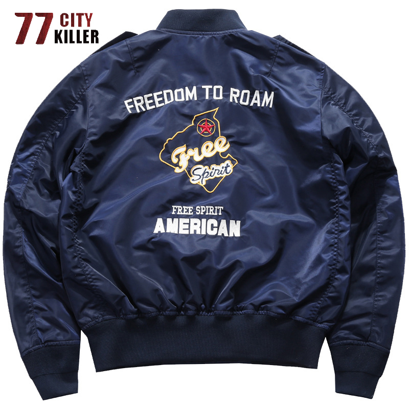 Mens Jackets 77City Killer MA1 Spring Bomber Jacket Men Military Windbreaker Pilot Male Streetwear Multipocket Coat Chaqueta Hombre 230203
