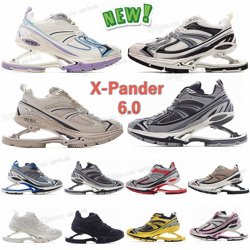 XPander Sneaker mesh nylon Casual Shoes X-Pander 6.0 beige black Mens Women Designers Slingshot White pink Suspension Runner Trainer High-Quality Paris X Pander shoe