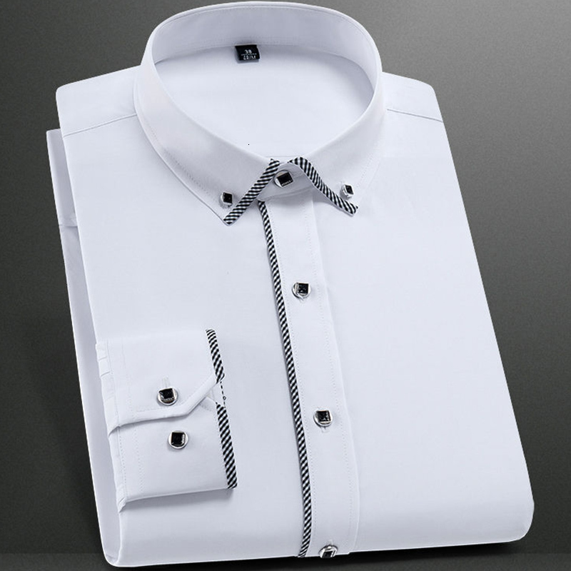 Men's Casual Shirts Fashion Stand Collar Long Sleeve Slim Fit Soft Comfortable Social Dress Men Party Wedding Male Tuxedo White 230202, 1-859
Men's Casual Shirts Fashion Stand Collar Long Sleeve Slim Fit Soft Comfortable Social Dress Men Party Wedding Male Tuxedo White 230202, 1-859