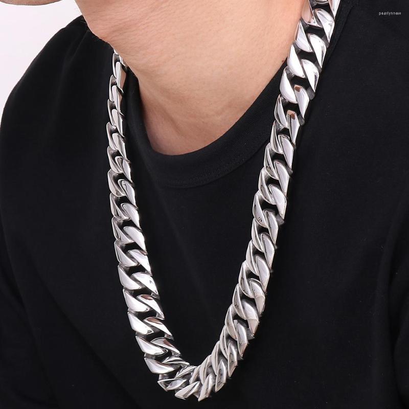 Chains Heavy Stainless Steel Choker Necklace For Men 45--70CM Long 20MM Wide Curb Chain Men's Necklaces High Polished Hiphop Jewelry
Chains Heavy Stainless Steel Choker Necklace For Men 45--70CM Long 20MM Wide Curb Chain Men's Necklaces High Polished Hiphop Jewelry