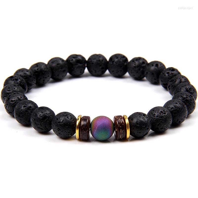 Strand Fashion Natural Volcanic Rocks Lava Stone Bracelet Plating Electroplated Beads Charm Attractive Jewelry Gifts
Strand Fashion Natural Volcanic Rocks Lava Stone Bracelet Plating Electroplated Beads Charm Attractive Jewelry Gifts