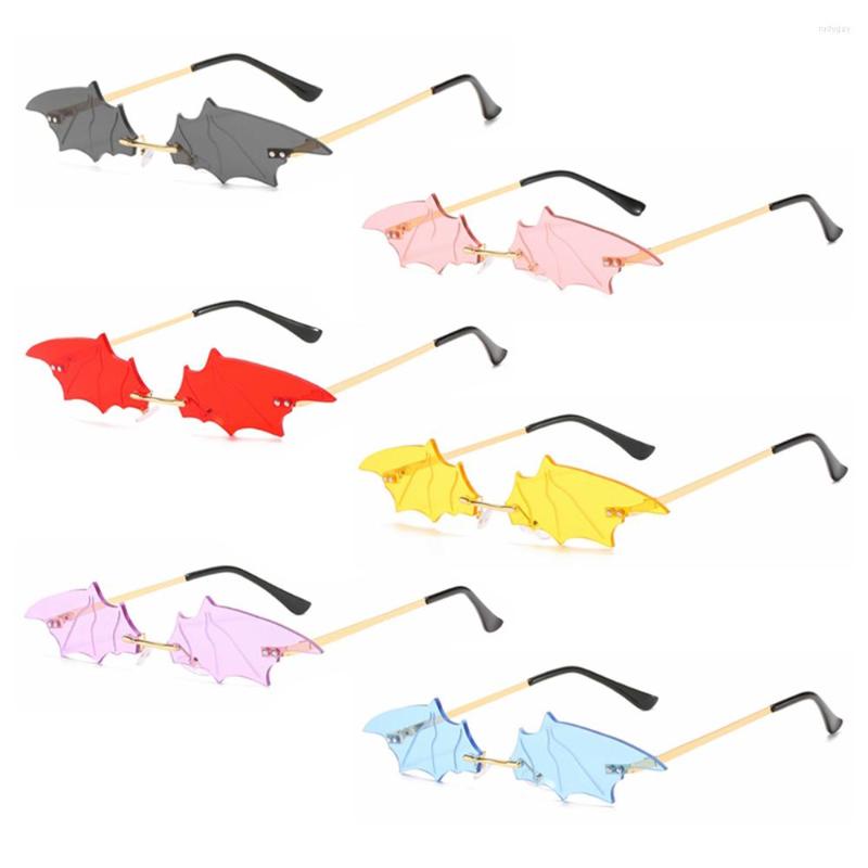 Sunglasses Bat Shaped Metal Frame Women Cosplay Party Halloween Eyewear Rimless Slim Fashion
Sunglasses Bat Shaped Metal Frame Women Cosplay Party Halloween Eyewear Rimless Slim Fashion