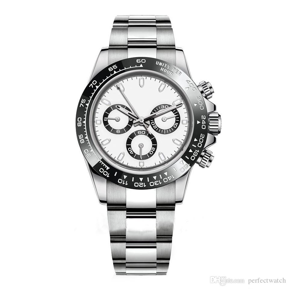 Luxury 2027 Mens DAYTONGNA Watches Designer Automatic mechanical 2813 Movement Wristwatches 316L Stainless Steel Adustable Folding Buckle Sports Watch