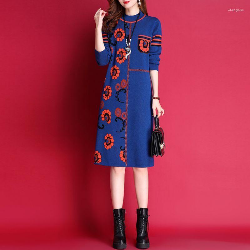 Casual Dresses Knitting Women For Autumn Winter 2023 Oversize Fashion Print Half High Collar Pullover Office Lady Elegant Vestidos, Yellow
Casual Dresses Knitting Women For Autumn Winter 2023 Oversize Fashion Print Half High Collar Pullover Office Lady Elegant Vestidos, Yellow