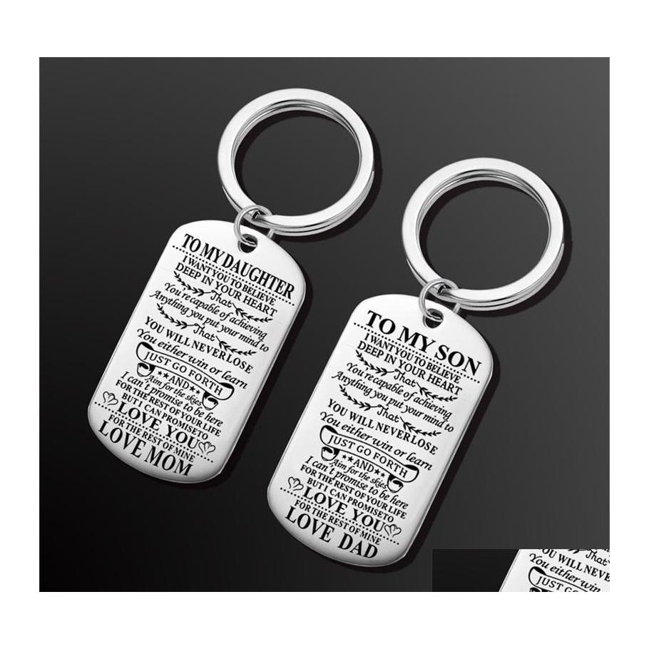 Key Rings Stainless Steel Tag Keychain Family Series Pendant Accessories Dog Military Card Jewelry 121C3 Drop Delivery Dhjkd
Key Rings Stainless Steel Tag Keychain Family Series Pendant Accessories Dog Military Card Jewelry 121C3 Drop Delivery Dhjkd