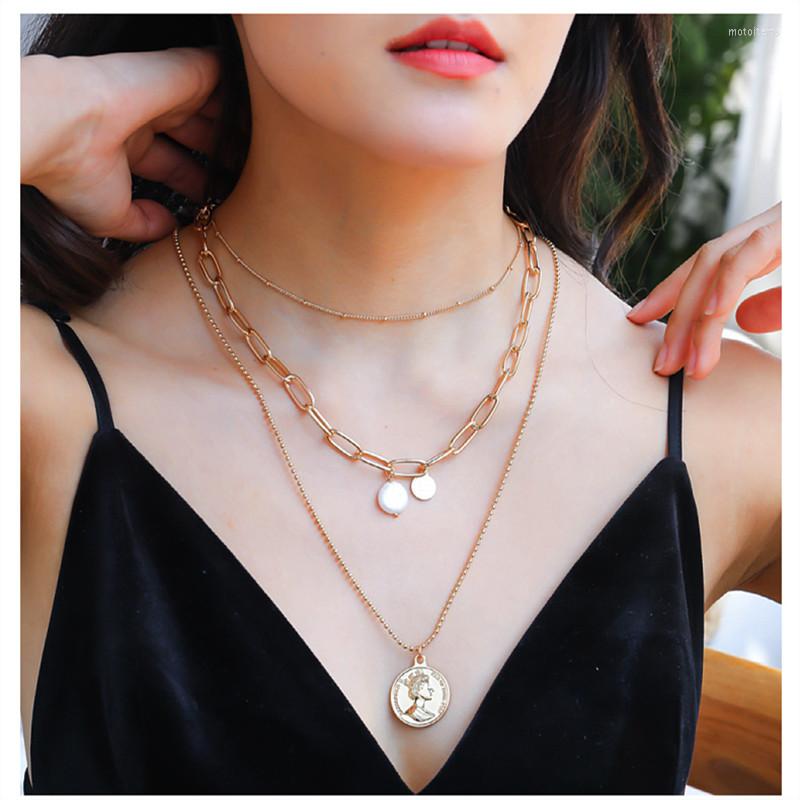 Chains Fashion Multilayer Butterfly Portrait Pendants Necklaces For Women Girls Metal Moon Pearl Sweater Chain Design Jewelry Gift
Chains Fashion Multilayer Butterfly Portrait Pendants Necklaces For Women Girls Metal Moon Pearl Sweater Chain Design Jewelry Gift