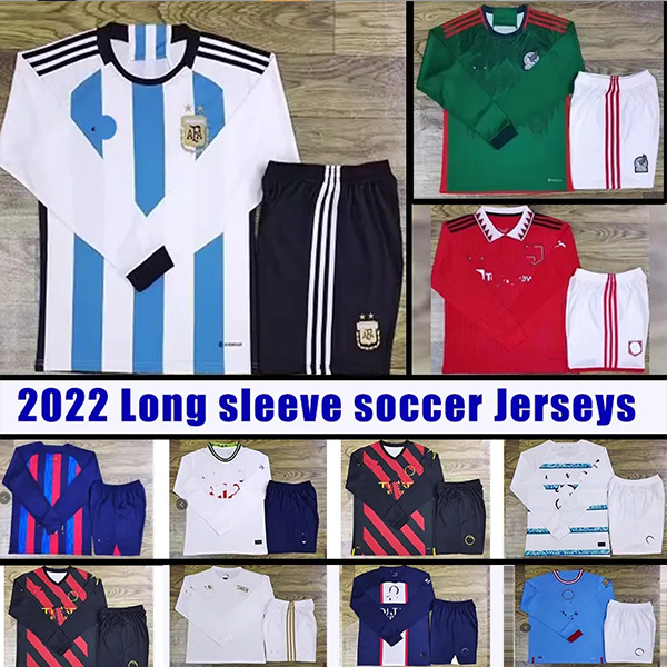 2022 Long sleeve soccer Jerseys Argentina Mexico 22 23 national team and football club Fans Version football shirt mens suit
2022 Long sleeve soccer Jerseys Argentina Mexico 22 23 national team and football club Fans Version football shirt mens suit