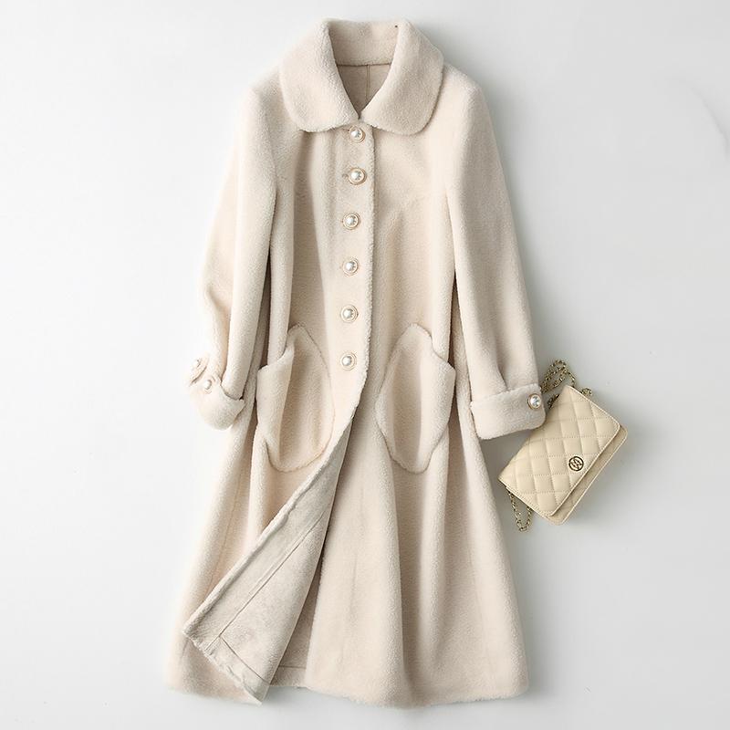 Women' Fur & Faux Sheep Shearing Coats Thick Real Wool Coat Female 2023 Korean Fashion Long Warm Winter Jacket Women Outerwear TLR1323, Beige
Women' Fur & Faux Sheep Shearing Coats Thick Real Wool Coat Female 2023 Korean Fashion Long Warm Winter Jacket Women Outerwear TLR1323, Beige