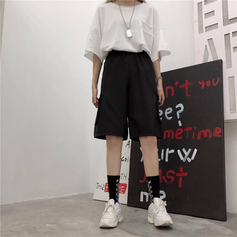 Women's Shorts 2023 Summer Women Cotton Cargo Korean High Waist Short Pocket Elastic Wide Leg Casual Loose Pants Female
Women's Shorts 2023 Summer Women Cotton Cargo Korean High Waist Short Pocket Elastic Wide Leg Casual Loose Pants Female