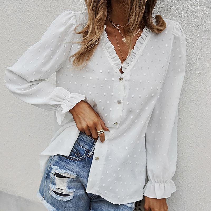 Women' Blouses Fashion V-neck Puff Sleeve Blouse Women Long Chiffon Shirts Casual Loose Tops Clothing Buttons Elegant Blusas 23840, Black
Women' Blouses Fashion V-neck Puff Sleeve Blouse Women Long Chiffon Shirts Casual Loose Tops Clothing Buttons Elegant Blusas 23840, Black