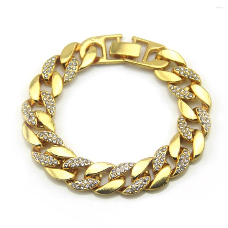 Link Bracelets Men's Fashion Hip Hop Rhinestone Bracelet Cuban Chain Jewelry Wholesale
Link Bracelets Men's Fashion Hip Hop Rhinestone Bracelet Cuban Chain Jewelry Wholesale