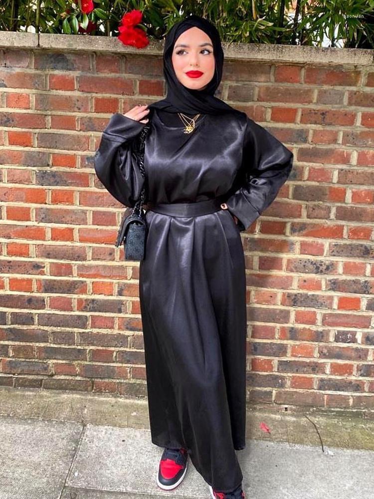 Ethnic Clothing Ramadan Elegant Long Dresses Solid CoLor Casual Loose Belted Kaftan Dubai Abaya Turkey Morocco Arab Oman Muslim Women
Ethnic Clothing Ramadan Elegant Long Dresses Solid CoLor Casual Loose Belted Kaftan Dubai Abaya Turkey Morocco Arab Oman Muslim Women
