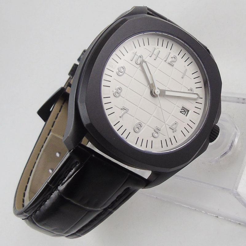 Wristwatches 40mm Miyota 8215 Luxury Square Automatic Wrist Watch Men Sapphire Glass PVD Bracelet Waterproof White Dial, Mingzhu2813
Wristwatches 40mm Miyota 8215 Luxury Square Automatic Wrist Watch Men Sapphire Glass PVD Bracelet Waterproof White Dial, Mingzhu2813