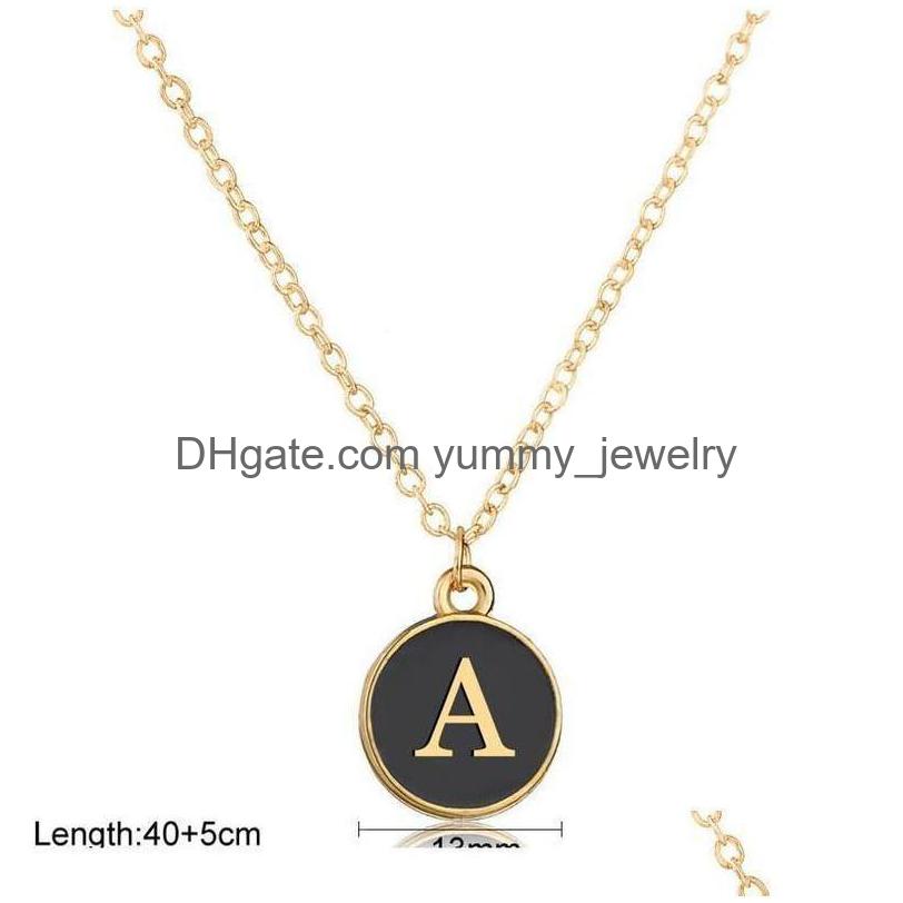Rock Crystal Quartz Gold Black Shell 26 Letter Necklace Pendant Alphabet Stainless Steel Choker For Women Girls Fri Jllmju Drop Deli Dh2Cz
Rock Crystal Quartz Gold Black Shell 26 Letter Necklace Pendant Alphabet Stainless Steel Choker For Women Girls Fri Jllmju Drop Deli Dh2Cz