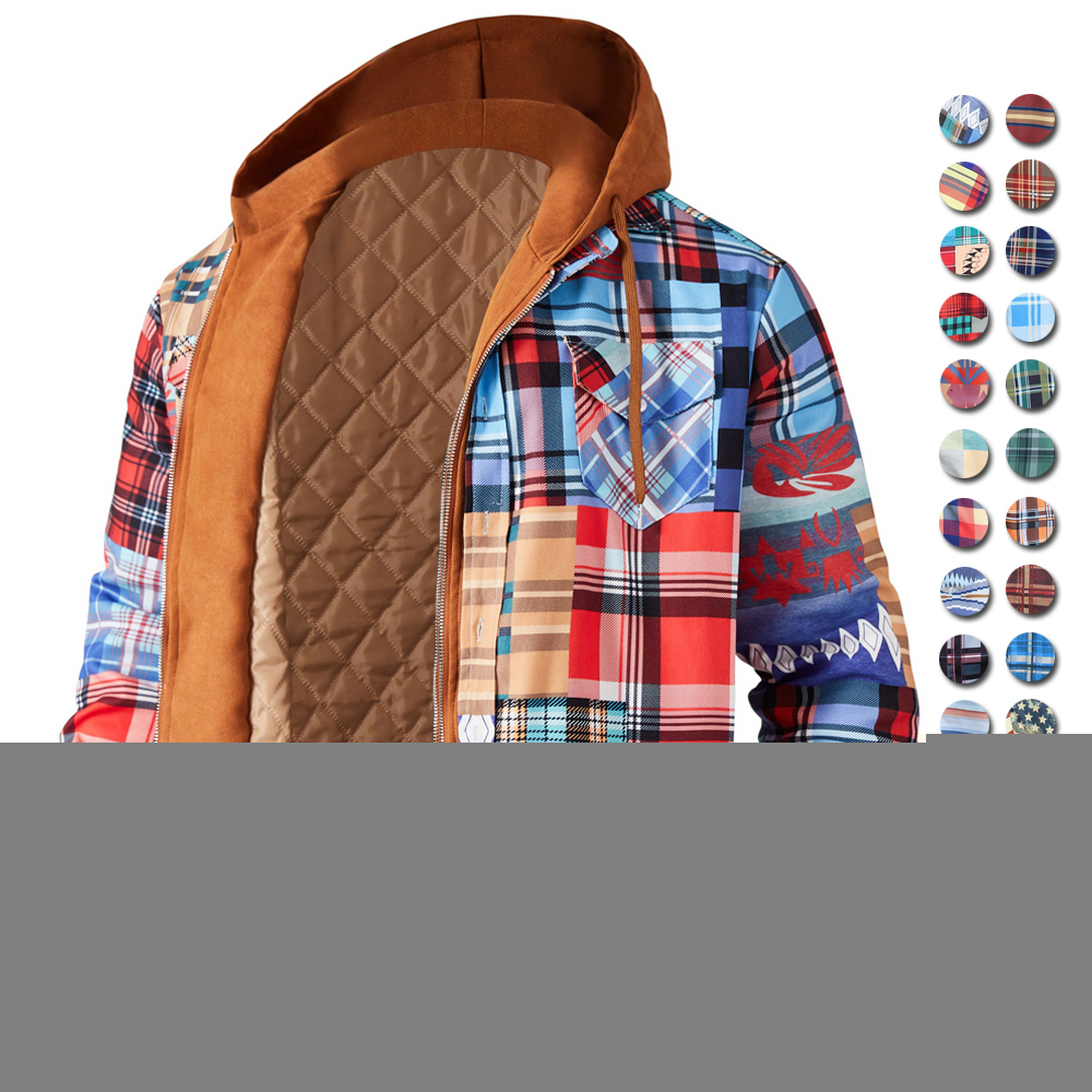 Men' Jackets Mens Autumn Winter Jacket Harajuku Plaid Hooded Zipper Long Sleeve Basic Casual Shirt European American Size S5XL 230202, Blue plaid
Men' Jackets Mens Autumn Winter Jacket Harajuku Plaid Hooded Zipper Long Sleeve Basic Casual Shirt European American Size S5XL 230202, Blue plaid
