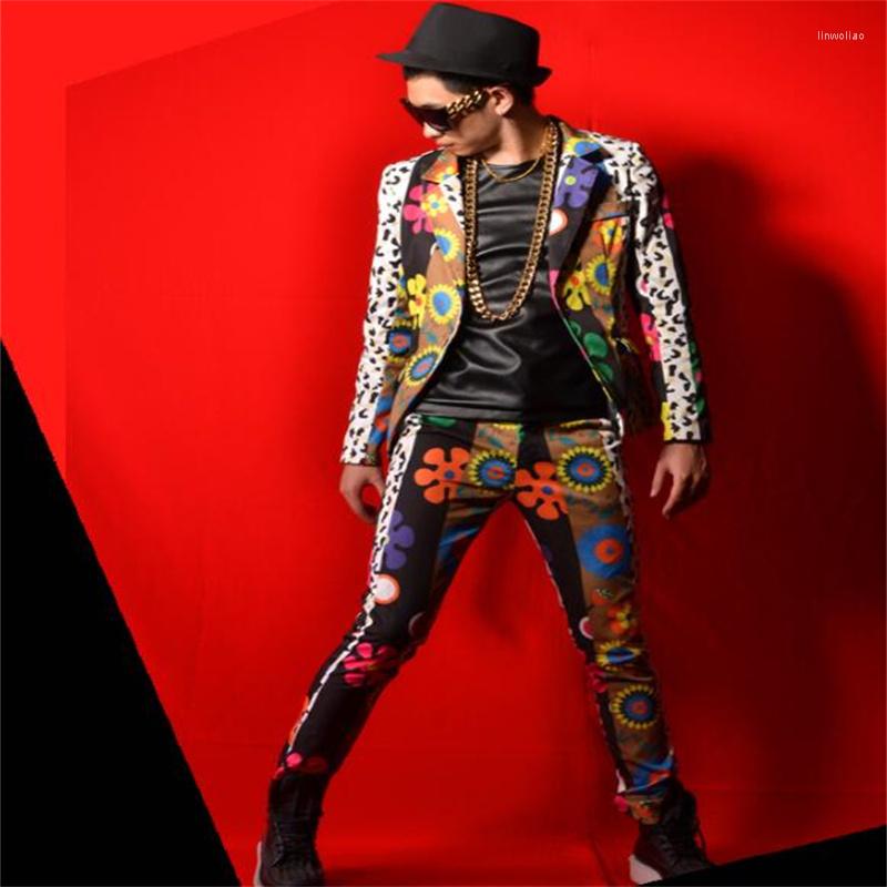 Men's Suits Nightclub Male Mens Blazers Singer Colorful Flower Suit Big-name Bar Costume Accessories Stage Dance, Only pants
Men's Suits Nightclub Male Mens Blazers Singer Colorful Flower Suit Big-name Bar Costume Accessories Stage Dance, Only pants