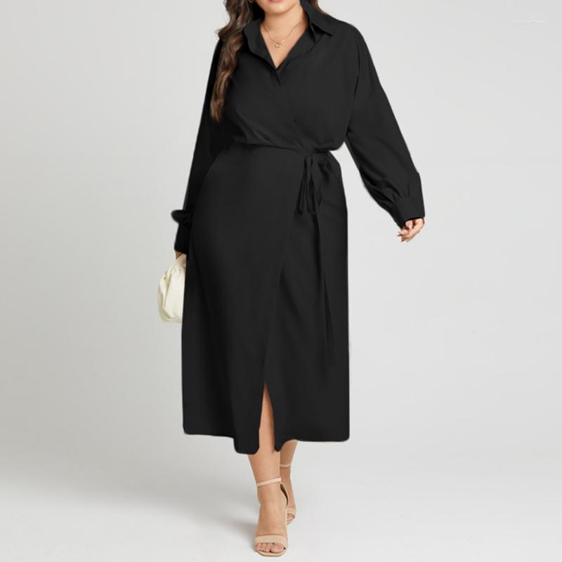 Plus Size Dresses Celmia Casual Belted Solid Robes Women Shirt Dress 2023 Autumn Party Lapel Midi Vestidos Elegant Long Bat Sleeve, Beige
Plus Size Dresses Celmia Casual Belted Solid Robes Women Shirt Dress 2023 Autumn Party Lapel Midi Vestidos Elegant Long Bat Sleeve, Beige