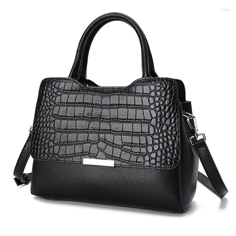 Evening Bags 2023 Autumn And Winter Cow Leather Handbag Casual All-match Crocodile Pattern Large Capacity Lady Shoulder Messenger Bag, Black
Evening Bags 2023 Autumn And Winter Cow Leather Handbag Casual All-match Crocodile Pattern Large Capacity Lady Shoulder Messenger Bag, Black