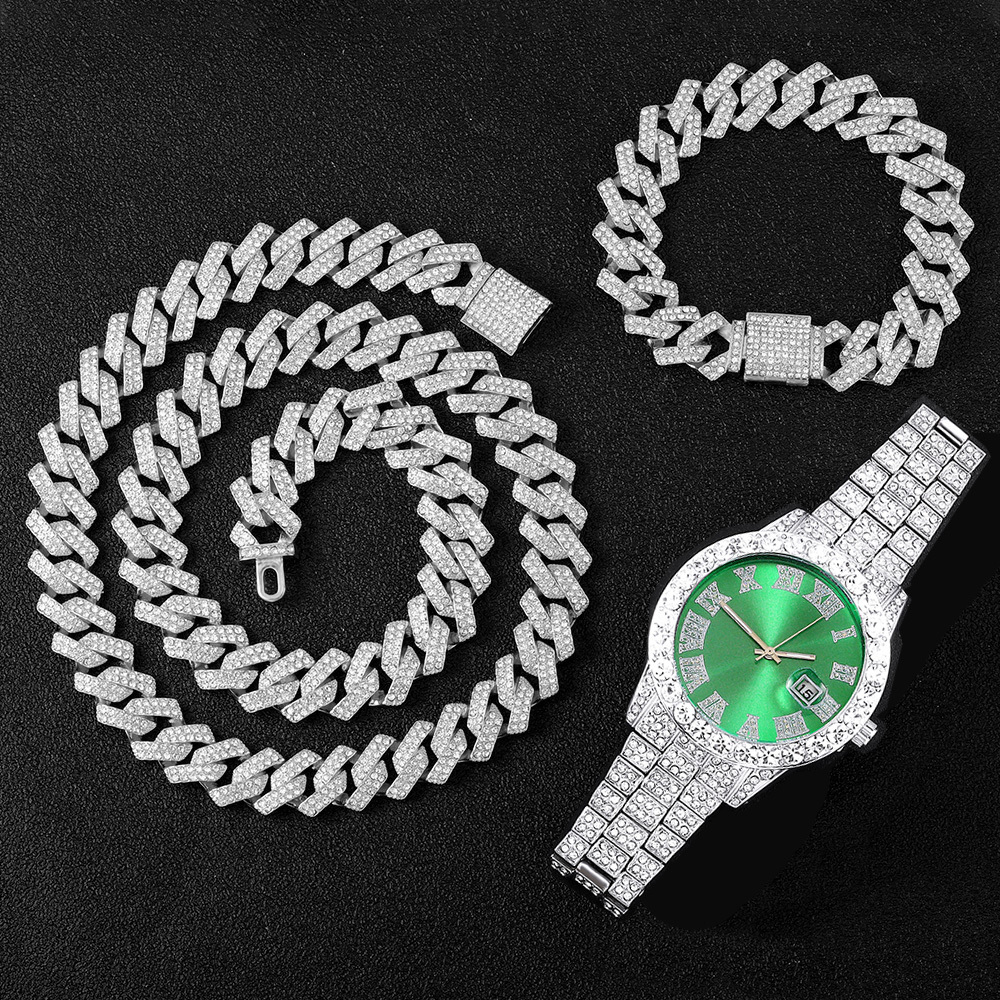 Bracelet Necklace HIP 16MM Prong Baguette WatchBracelet Hip Hop Cuban Chain Iced Out Paved CZ Bling For Men Jewelry 230202, Width 16mm
Bracelet Necklace HIP 16MM Prong Baguette WatchBracelet Hip Hop Cuban Chain Iced Out Paved CZ Bling For Men Jewelry 230202, Width 16mm