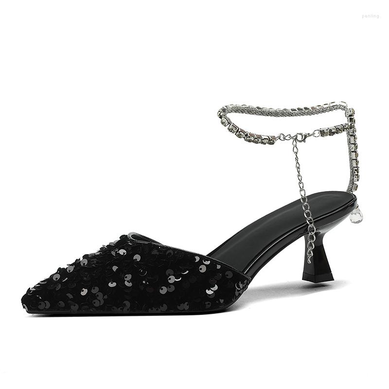 Dress Shoes 2023 Trend Pointed Toe Wedding Bride High Heels Female Low Small Heel Sandals Party Mules Women Pumps, 1 black
Dress Shoes 2023 Trend Pointed Toe Wedding Bride High Heels Female Low Small Heel Sandals Party Mules Women Pumps, 1 black
