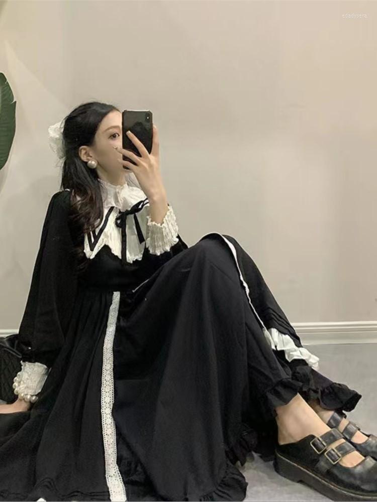 Casual Dresses Goth Aesthetic Clothing Black Mini Dress Woman Puff Long Sleeve Fake Two Pieces Patchwork Harajuku Y2k Streetwear
Casual Dresses Goth Aesthetic Clothing Black Mini Dress Woman Puff Long Sleeve Fake Two Pieces Patchwork Harajuku Y2k Streetwear