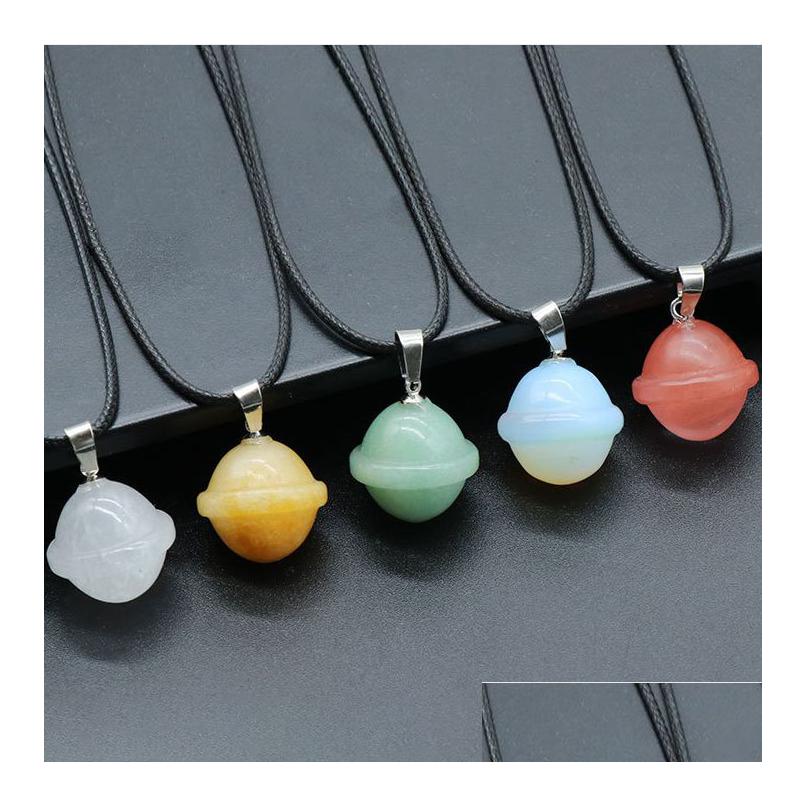 Pendant Necklaces Natural Stone Planet Handmade Craved Ufo Universe Shape Rock Healing Crystals Necklace Home Decoration Dro Dhgarden Dhylr
Pendant Necklaces Natural Stone Planet Handmade Craved Ufo Universe Shape Rock Healing Crystals Necklace Home Decoration Dro Dhgarden Dhylr