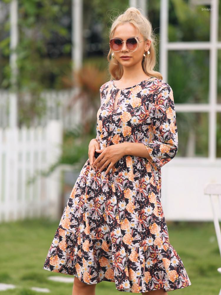 Casual Dresses 2023 Summer Causal Loose Print Dress Women's O Neck Long Sleeve Fashion All Match Floral, Black
Casual Dresses 2023 Summer Causal Loose Print Dress Women's O Neck Long Sleeve Fashion All Match Floral, Black