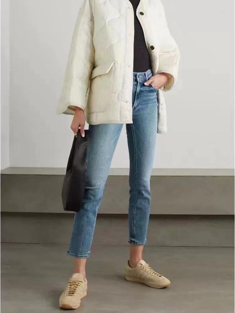 Women's Jeans Women Blue Warm All-Match Autumn Ladies High Waist Pockets Zipper Ankle-Length Pants
Women's Jeans Women Blue Warm All-Match Autumn Ladies High Waist Pockets Zipper Ankle-Length Pants