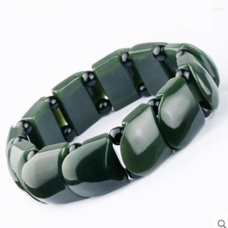 Link Bracelets Jade Bracelet Natural Hetian Qingyu Lucky Jewelry Men's Fine Safe Transshipment
Link Bracelets Jade Bracelet Natural Hetian Qingyu Lucky Jewelry Men's Fine Safe Transshipment