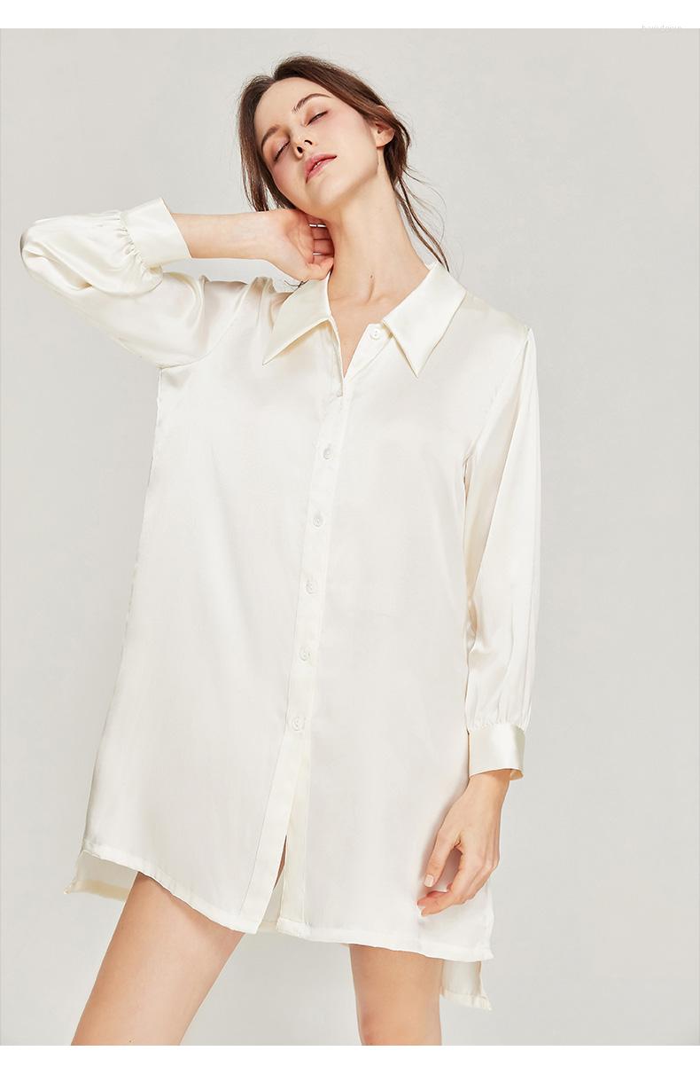 Women's Sleepwear Silk Pajamas For Women In Spring 2023 Sexy Home Clothes Boyfriend Style Shirt Summer Can Be Worn Outside, Beige
Women's Sleepwear Silk Pajamas For Women In Spring 2023 Sexy Home Clothes Boyfriend Style Shirt Summer Can Be Worn Outside, Beige