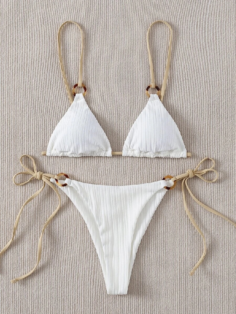 Women's Swimwear 2023 Sexy Bikini Set Cute White Plain Ring Linked Spaghetti Strap Triangle Thong Biquini Swimsuit Women Bathing Suit B0 230203, Orange
Women's Swimwear 2023 Sexy Bikini Set Cute White Plain Ring Linked Spaghetti Strap Triangle Thong Biquini Swimsuit Women Bathing Suit B0 230203, Orange