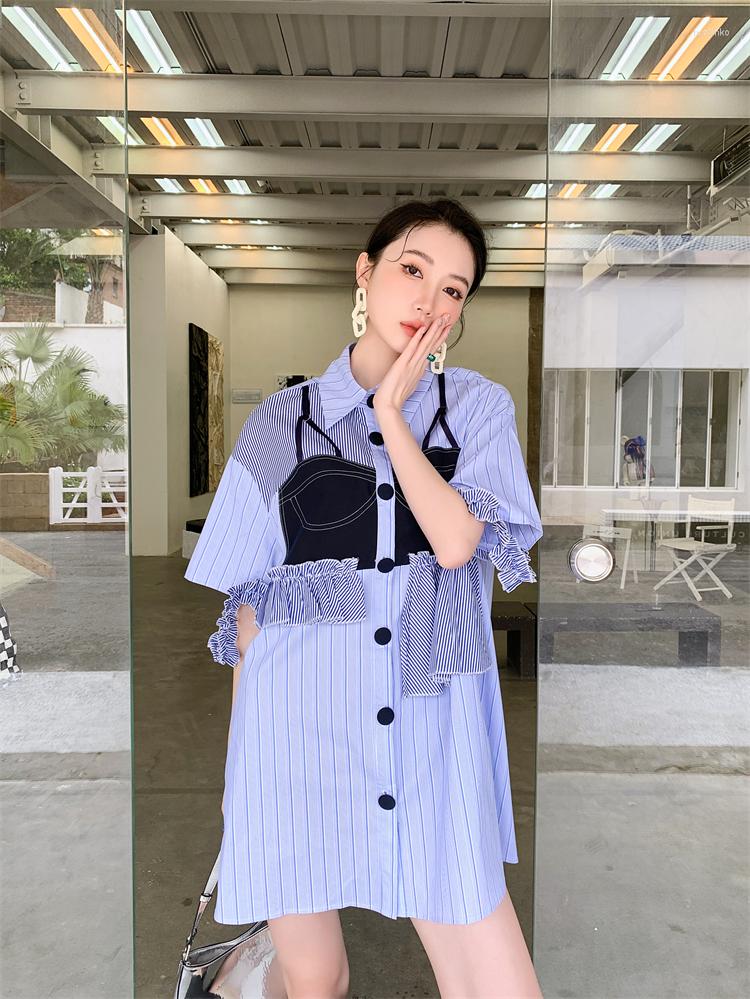 Party Dresses Stripe Dress Shirt 2023 Senior Design Feeling Small Hepburn Wind Restoring Ancient Ways Of French, Blue
Party Dresses Stripe Dress Shirt 2023 Senior Design Feeling Small Hepburn Wind Restoring Ancient Ways Of French, Blue