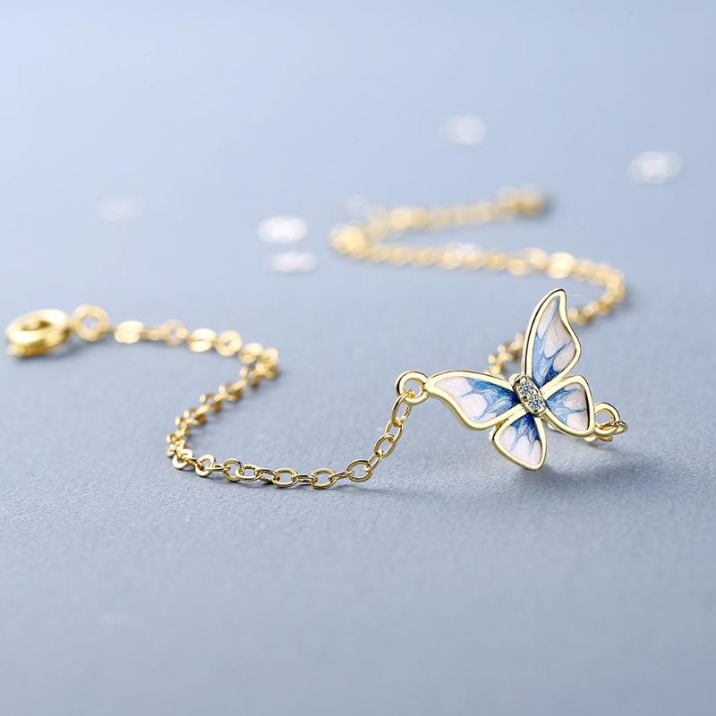 Charm Bracelets Todorova Gold Color Butterfly Pendant Bracelet For Women Korean Simple Chian Elegant Birthday Party JewelryCharm
Charm Bracelets Todorova Gold Color Butterfly Pendant Bracelet For Women Korean Simple Chian Elegant Birthday Party JewelryCharm
