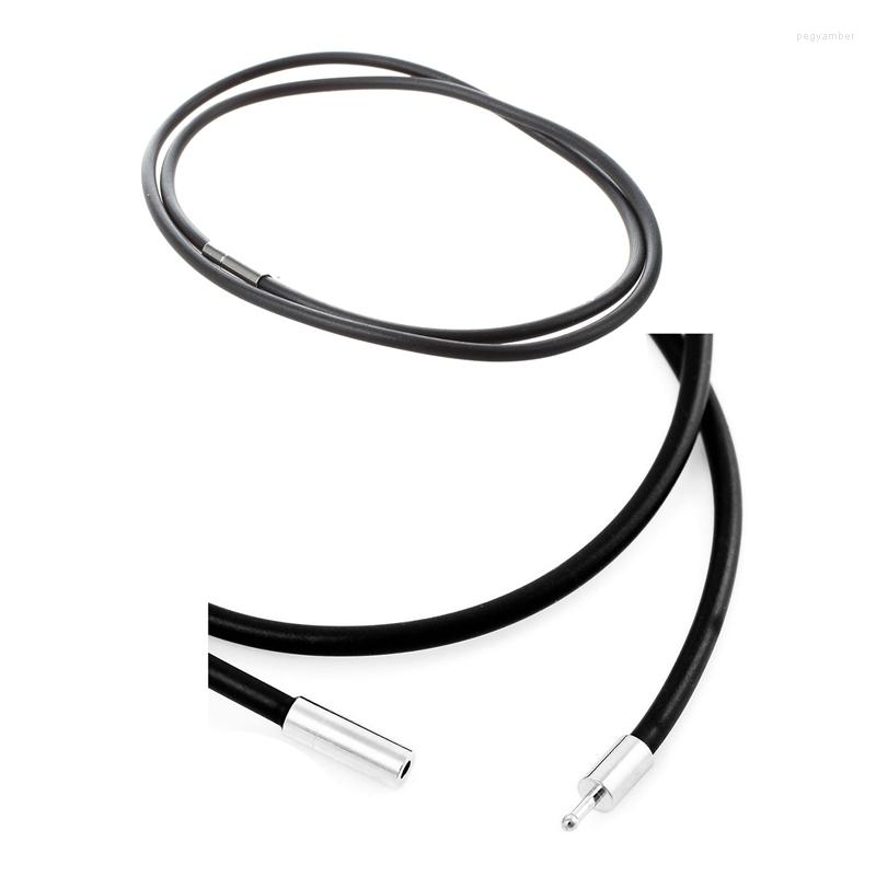 Choker 3mm Black Rubber Cord Necklace With Stainless Steel Closure & 2mm Width Skin Rope Alloy Man
Choker 3mm Black Rubber Cord Necklace With Stainless Steel Closure & 2mm Width Skin Rope Alloy Man