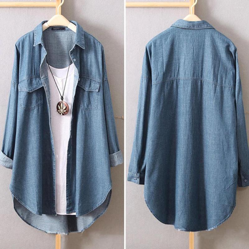 Women's Blouses Ladies Blouse Summer Mid-length Shirt Turndown Collar Irregular Buttons Patchwork, Blue
Women's Blouses Ladies Blouse Summer Mid-length Shirt Turndown Collar Irregular Buttons Patchwork, Blue