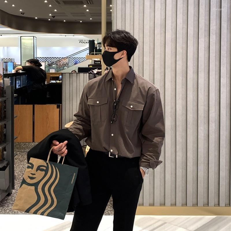 Men's Casual Shirts Spring Cotton Pocket Shirt Men Fashion Social Mens Dress South Korean Loose Long Sleeve Oversized -2XL, White
Men's Casual Shirts Spring Cotton Pocket Shirt Men Fashion Social Mens Dress South Korean Loose Long Sleeve Oversized -2XL, White